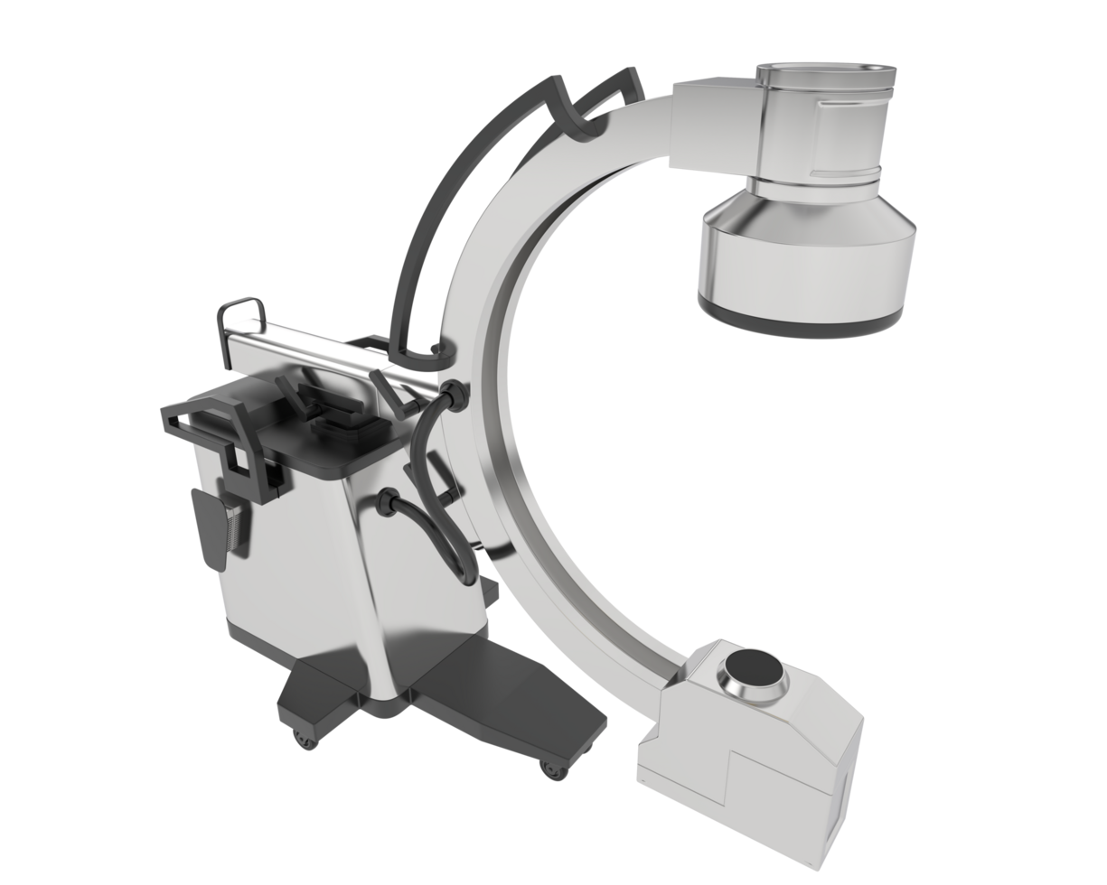 X-Ray machine isolated on background. 3d rendering - illustration png