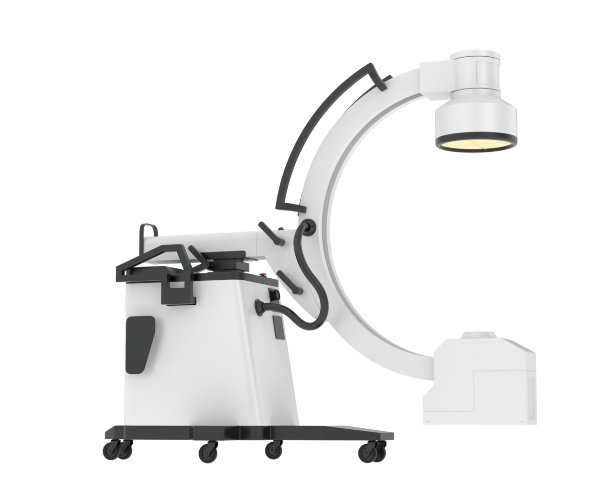 X-Ray machine isolated on background. 3d rendering - illustration png