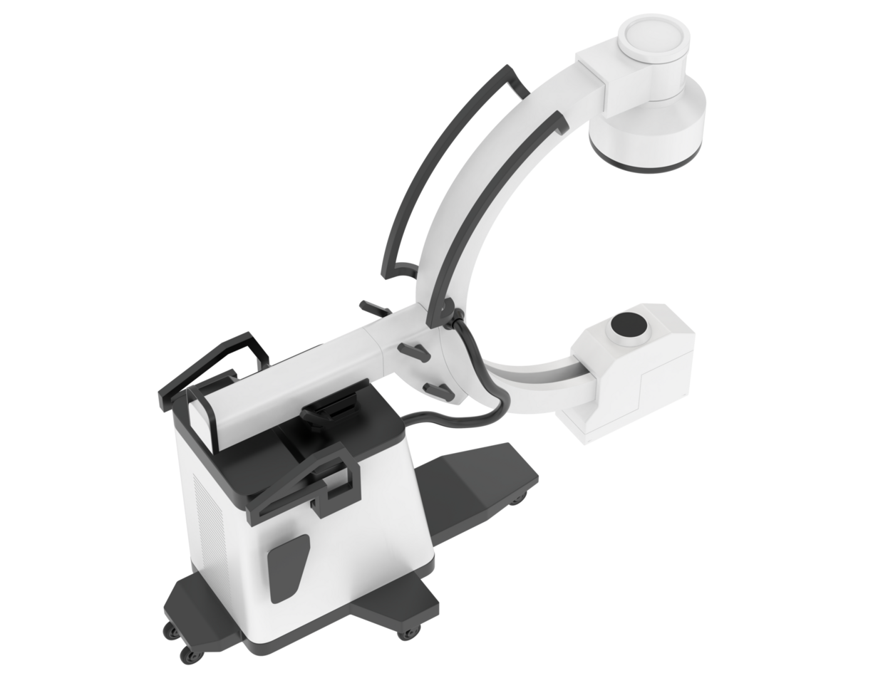 X-Ray machine isolated on background. 3d rendering - illustration png