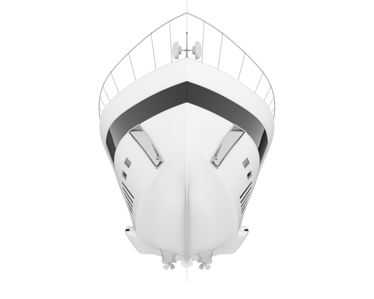 Luxury yacht isolated on background. 3d rendering - illustration png