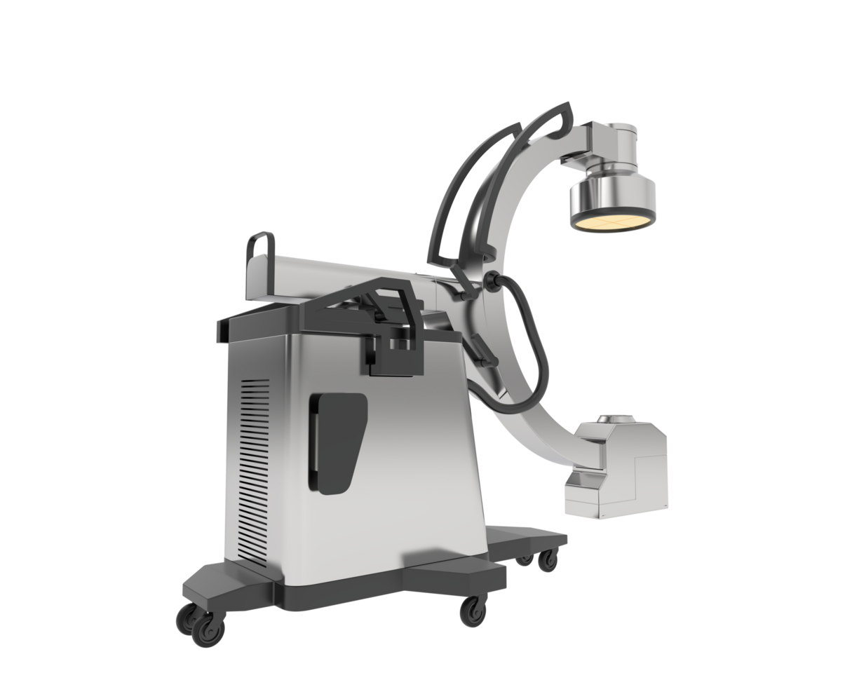 X-Ray machine isolated on background. 3d rendering - illustration png