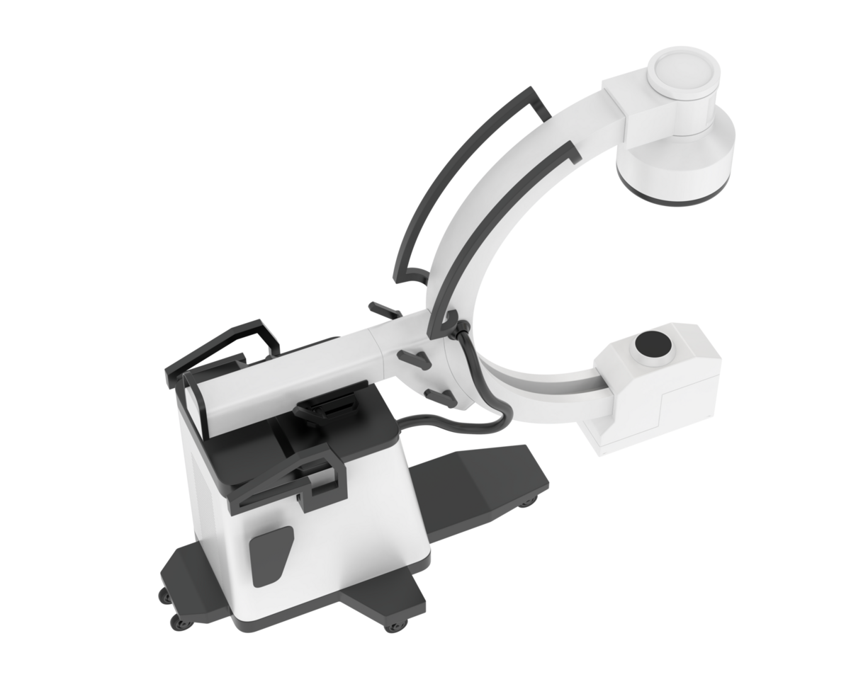 X-Ray machine isolated on background. 3d rendering - illustration png