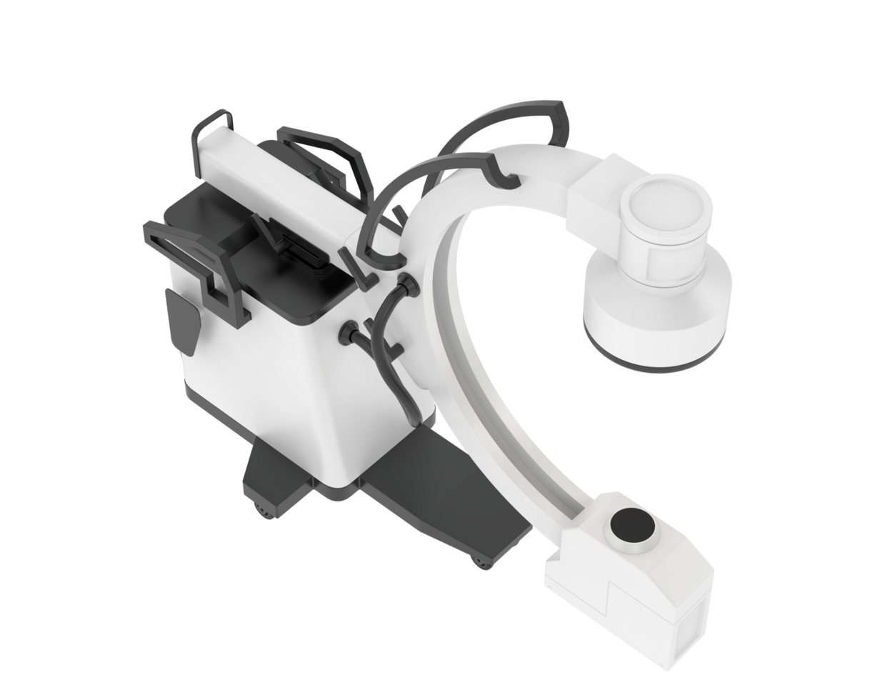 X-Ray machine isolated on background. 3d rendering - illustration png