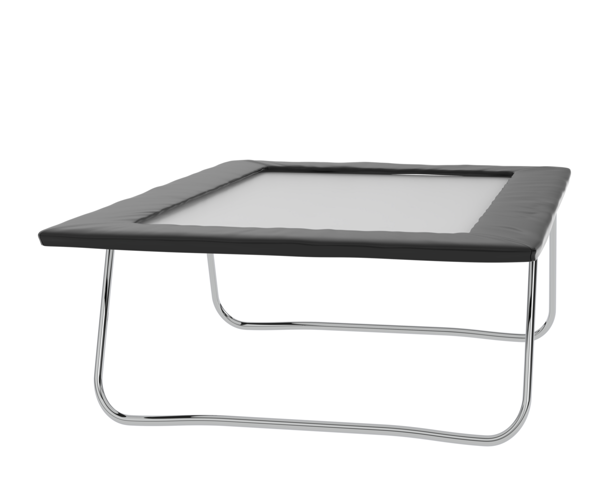 Trampoline isolated on background. 3d rendering - illustration png