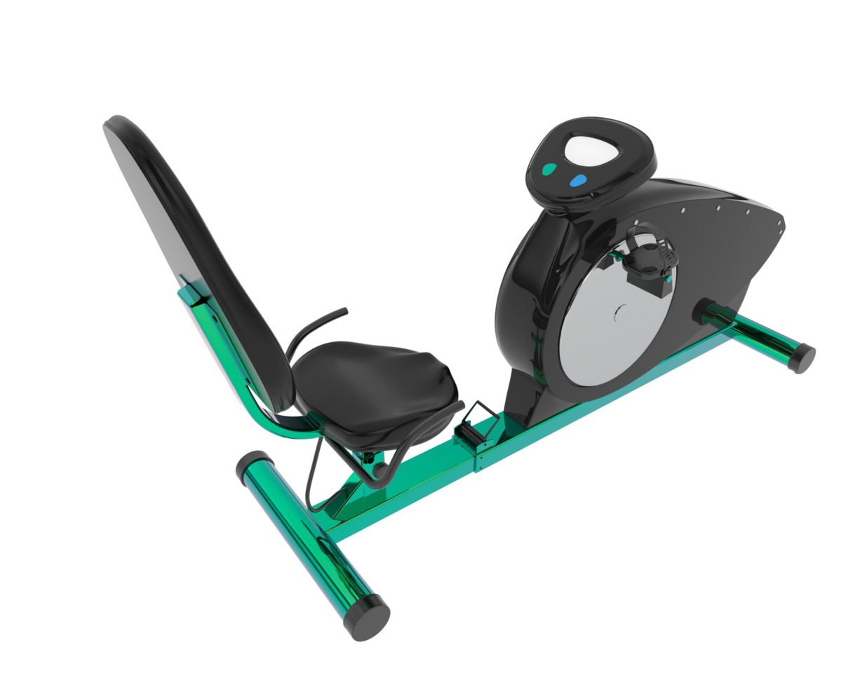 Gym bike isolated on background. 3d rendering - illustration png