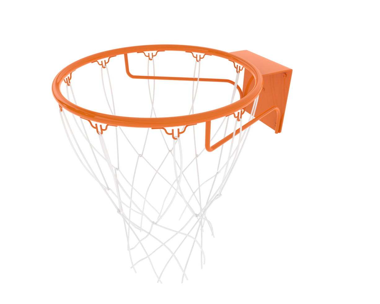 Basketball hoop isolated on background. 3d rendering - illustration png