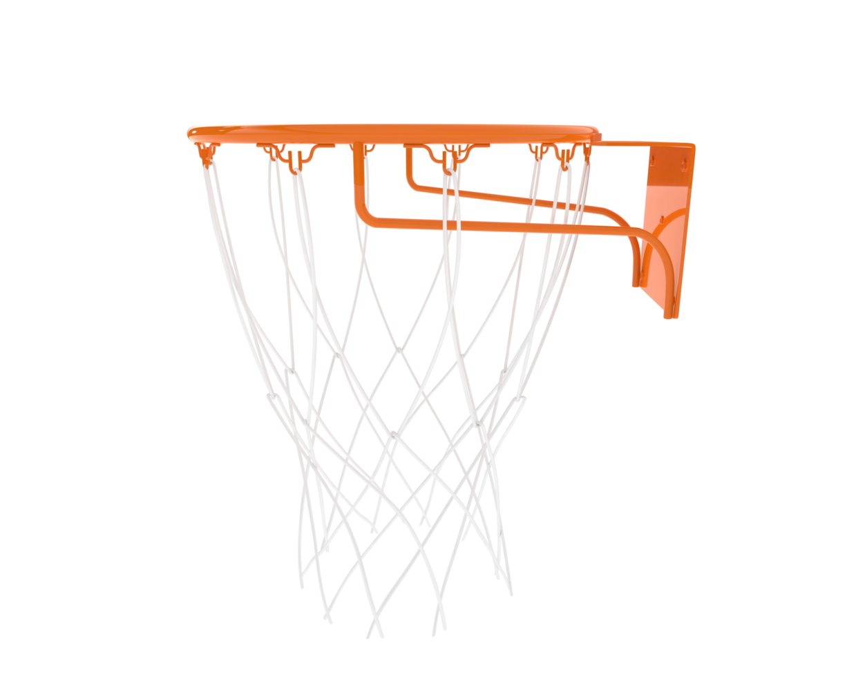 Basketball hoop isolated on background. 3d rendering - illustration png