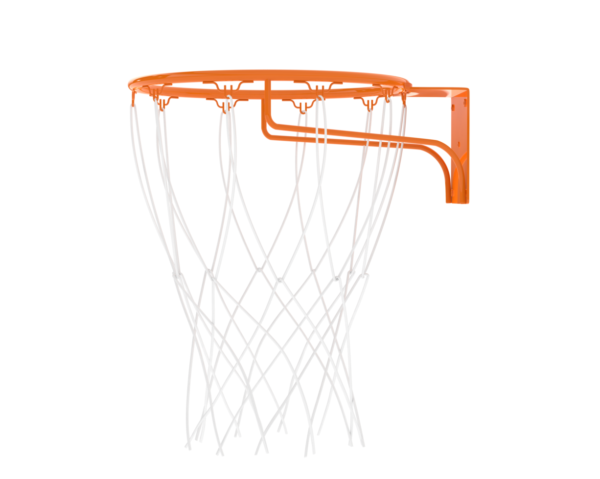 Basketball hoop isolated on background. 3d rendering - illustration png