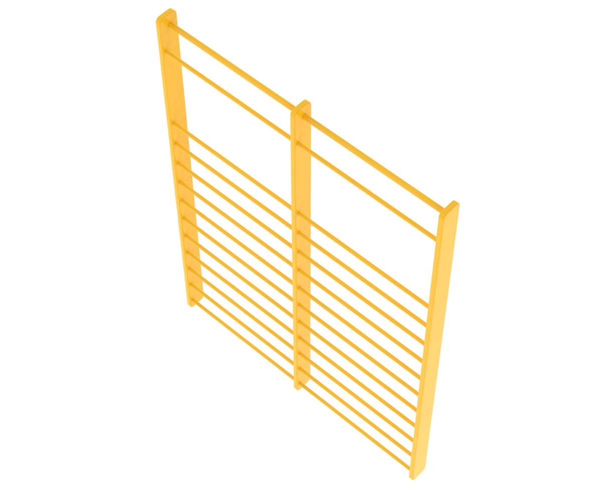 Gymnastics wall bars isolated on background. 3d rendering - illustration png