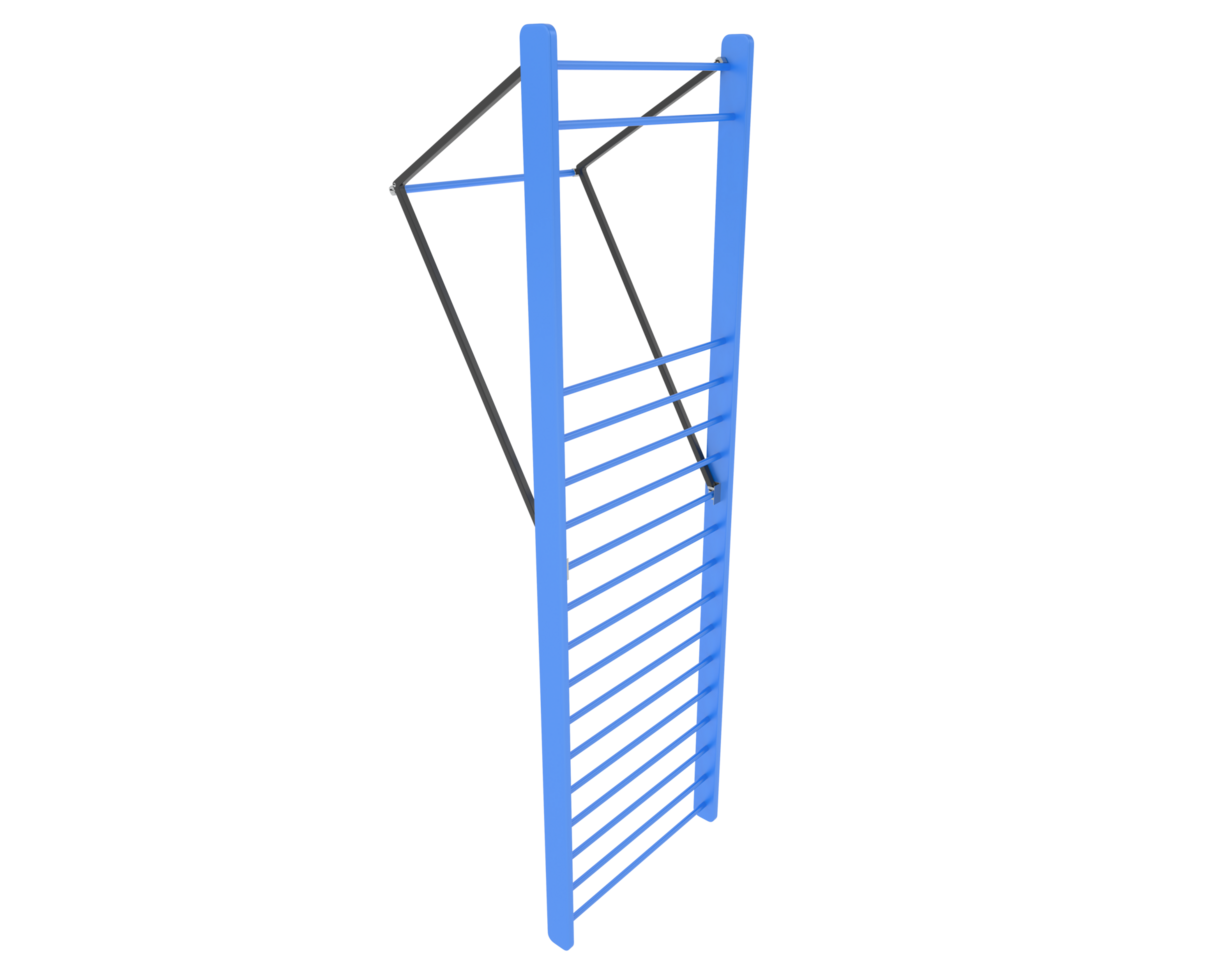 Gymnastics wall bars isolated on background. 3d rendering - illustration png