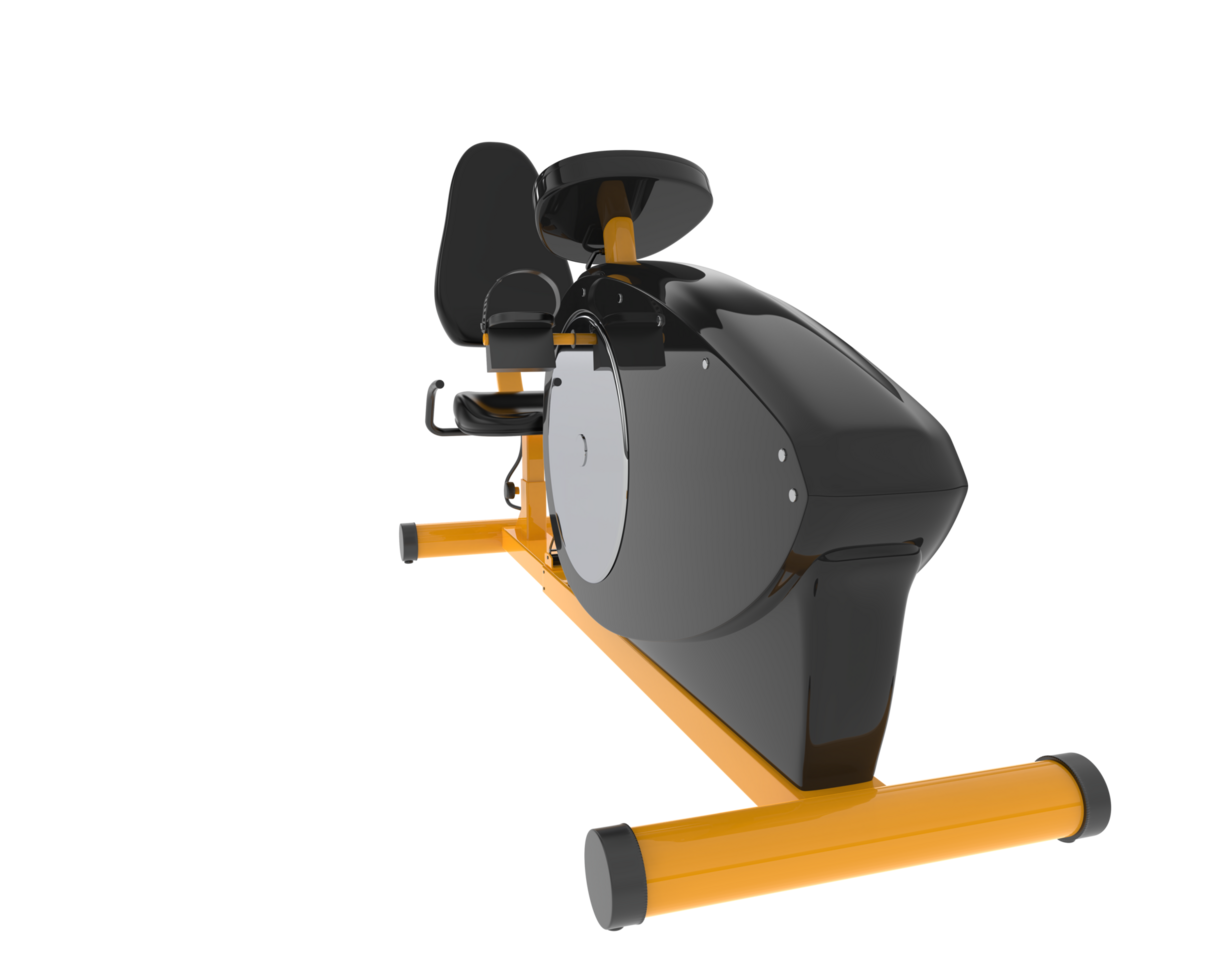 Gym bike isolated on background. 3d rendering - illustration png