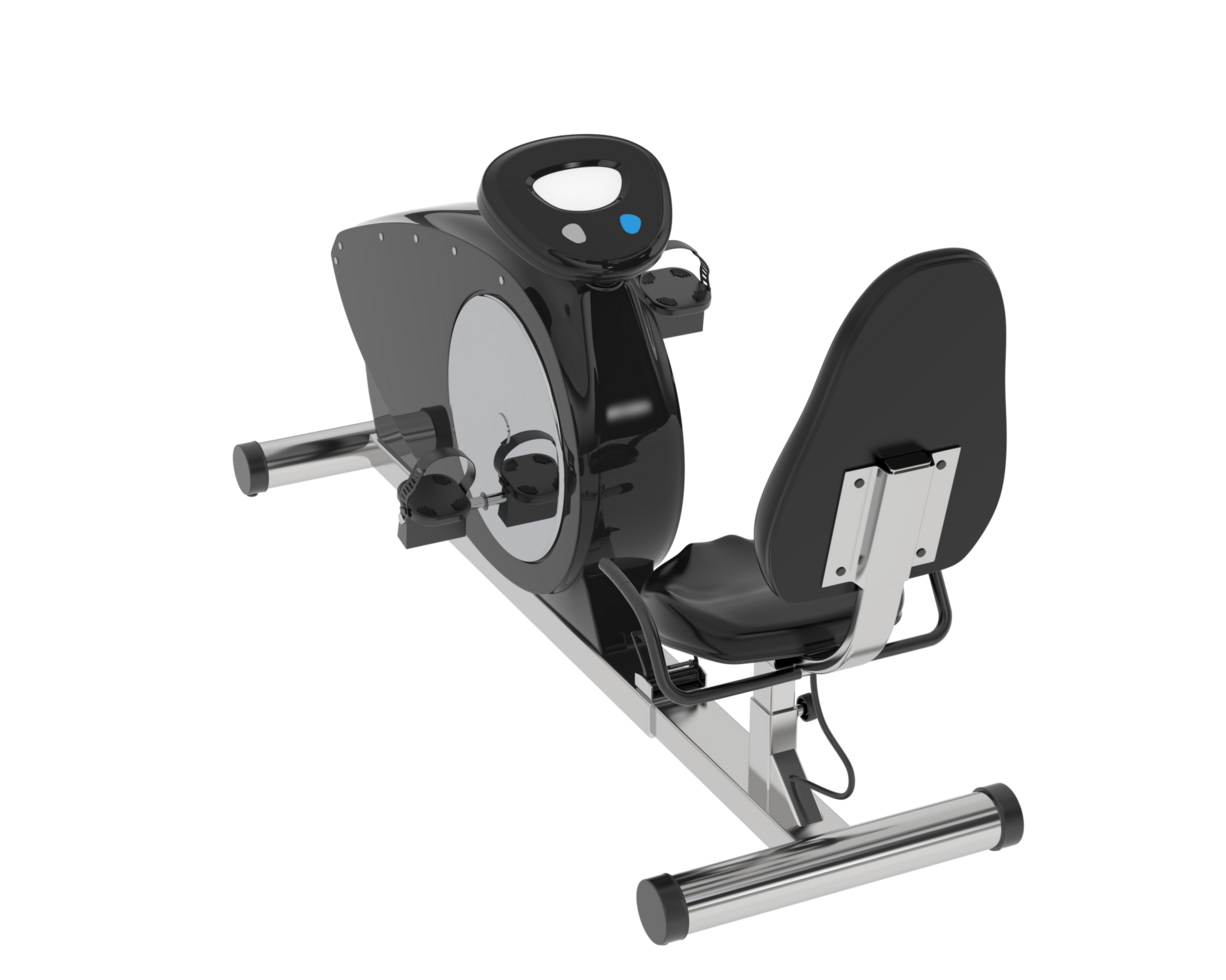 Gym bike isolated on background. 3d rendering - illustration png
