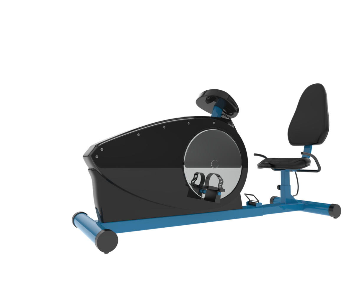 Gym bike isolated on background. 3d rendering - illustration png
