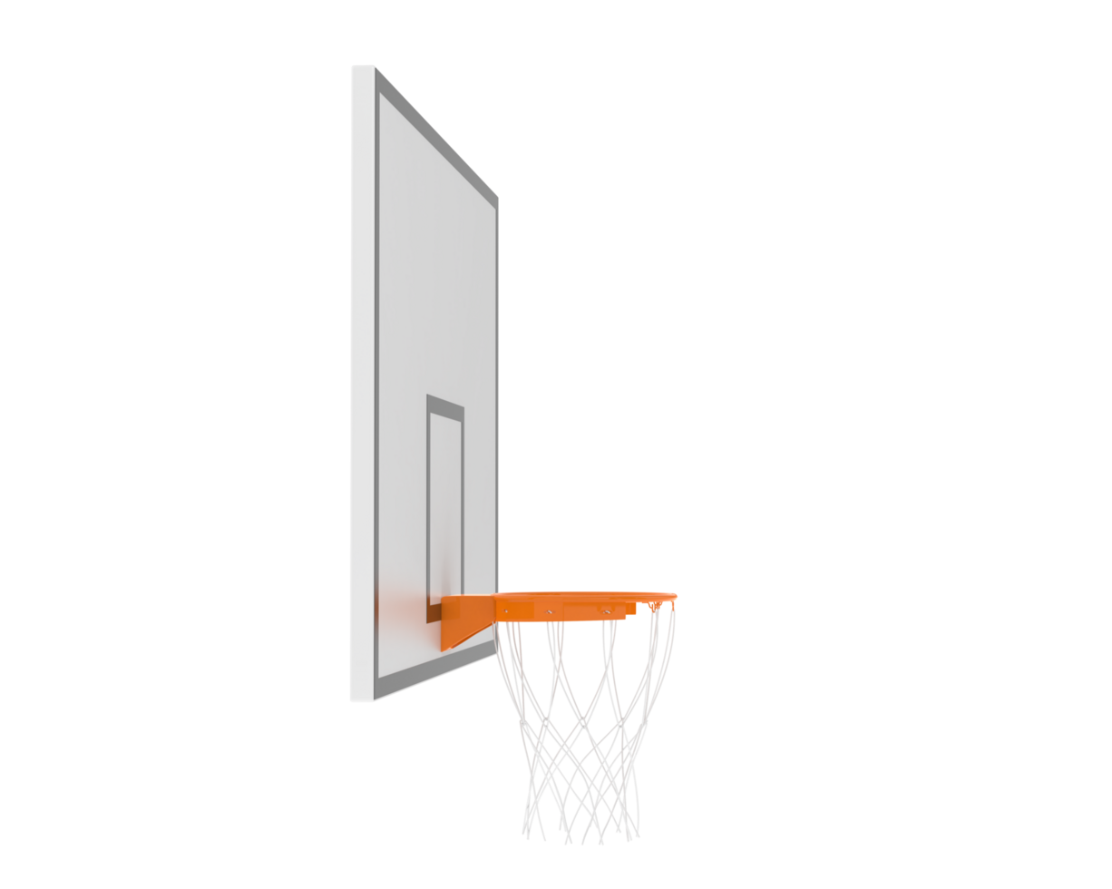 Basketball hoop isolated on background. 3d rendering - illustration png