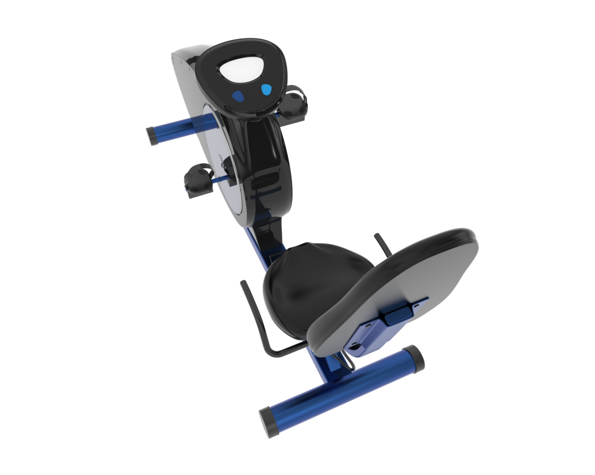 Gym bike isolated on background. 3d rendering - illustration png