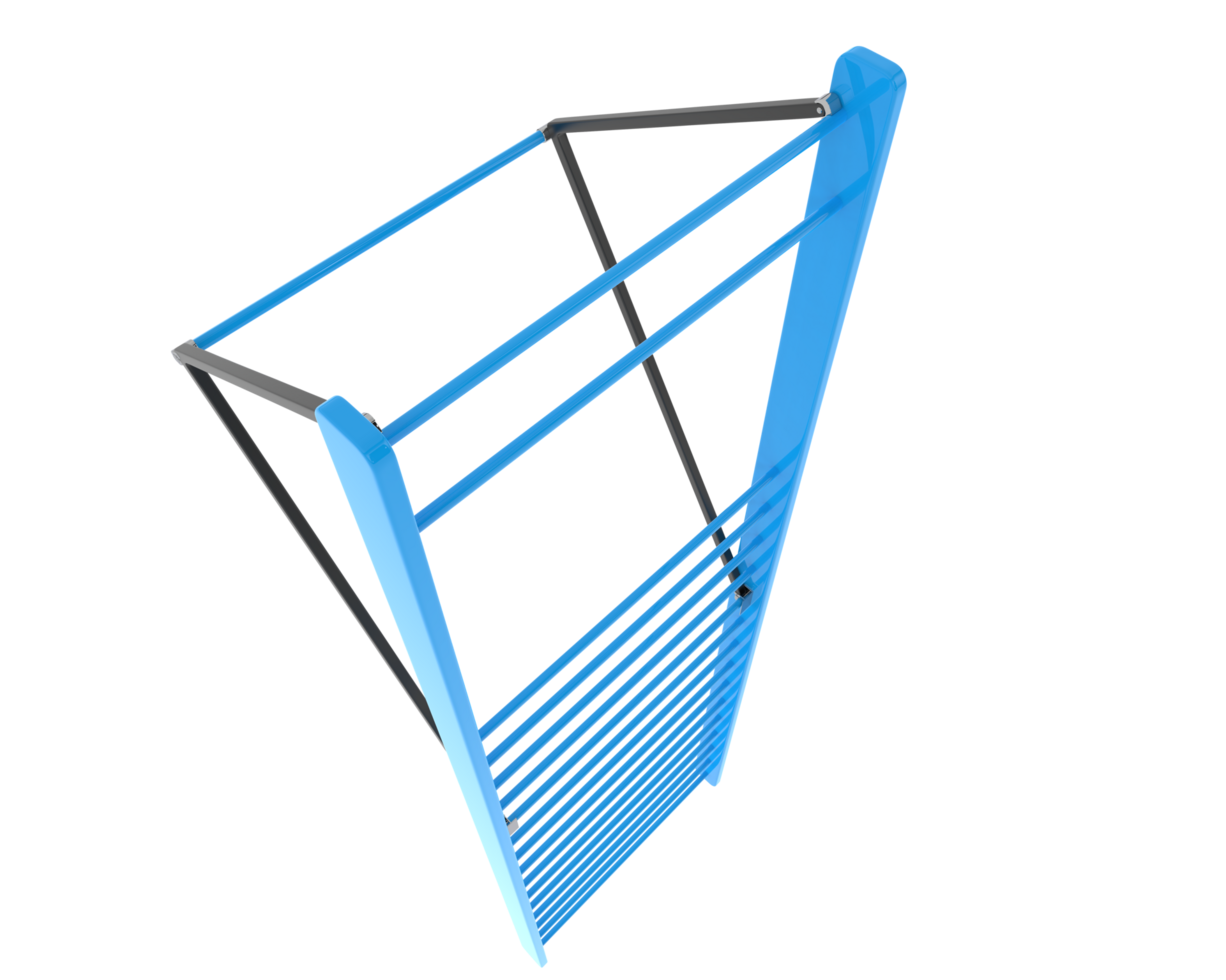 Gymnastics wall bars isolated on background. 3d rendering - illustration png