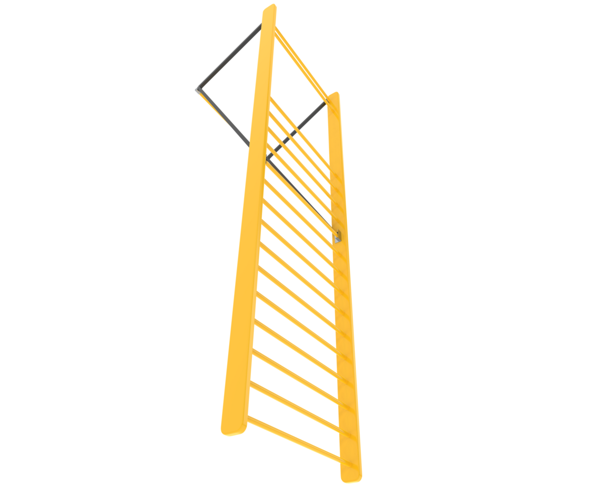 Gymnastics wall bars isolated on background. 3d rendering - illustration png