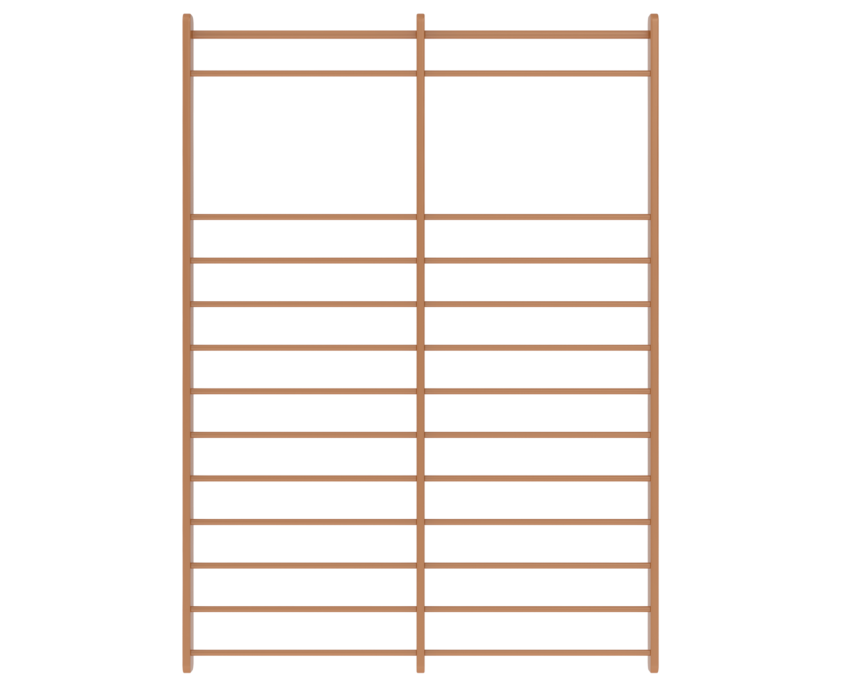 Gymnastics wall bars isolated on background. 3d rendering - illustration png