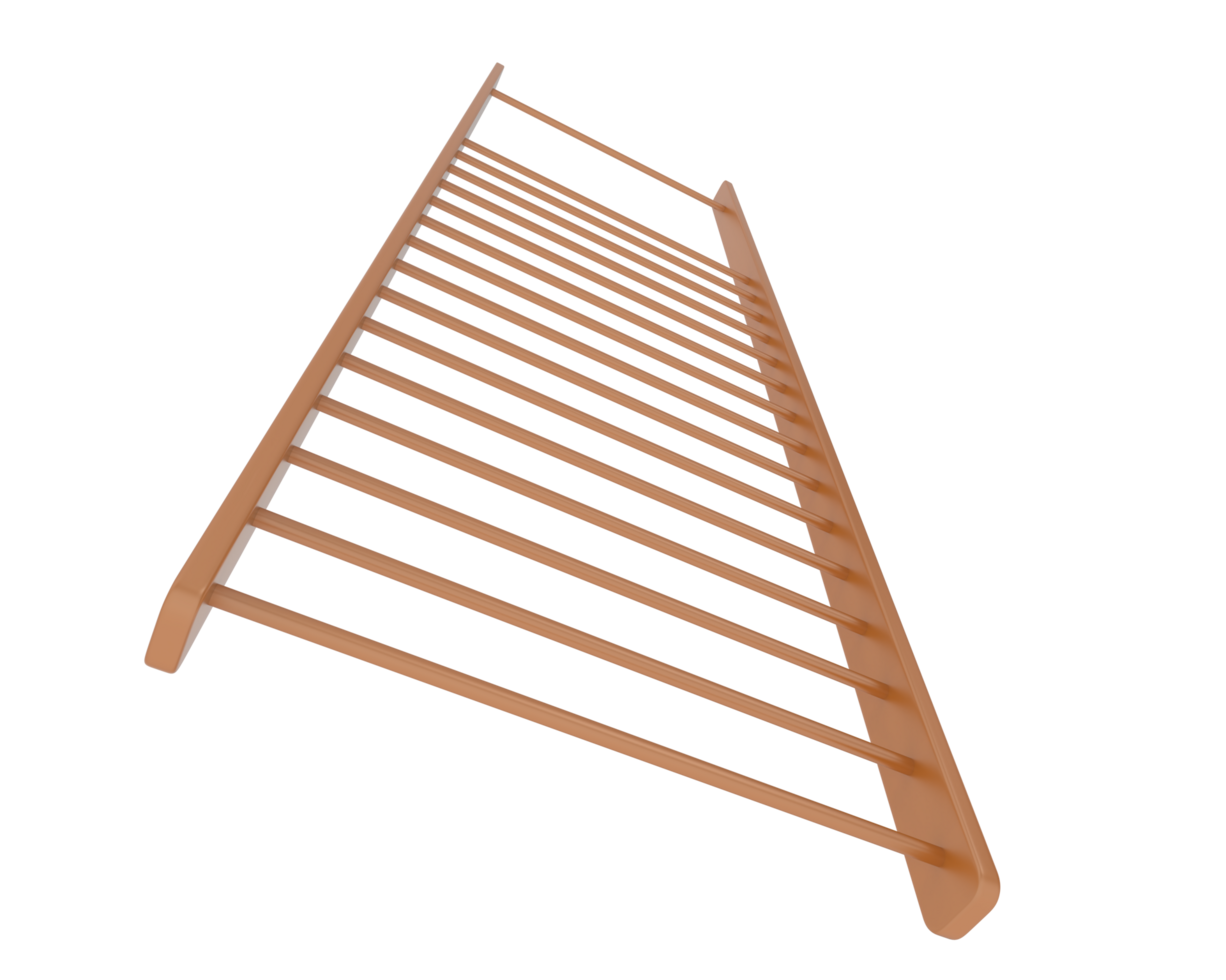 Gymnastics wall bars isolated on background. 3d rendering - illustration png