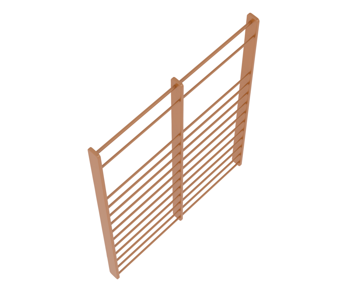 Gymnastics wall bars isolated on background. 3d rendering - illustration png