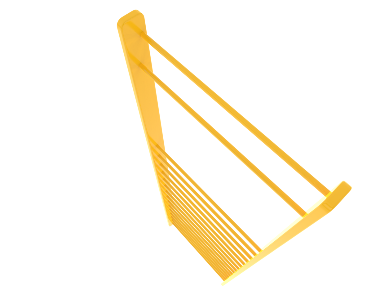 Gymnastics wall bars isolated on background. 3d rendering - illustration png