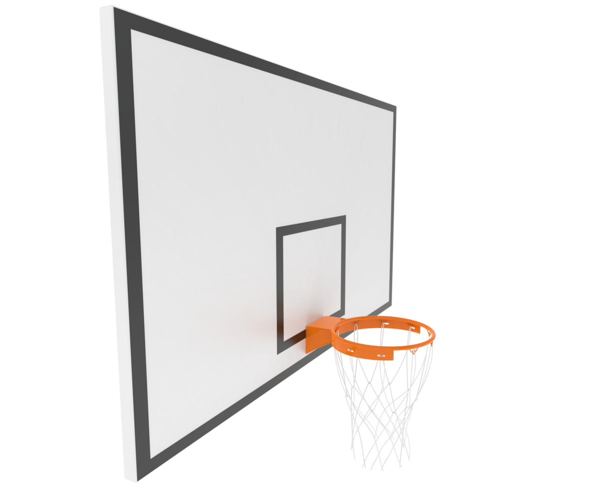 Basketball hoop isolated on background. 3d rendering - illustration png