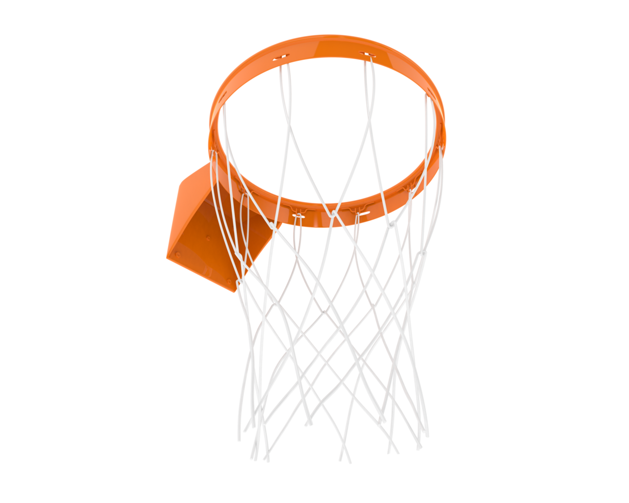 Basketball hoop isolated on background. 3d rendering - illustration png