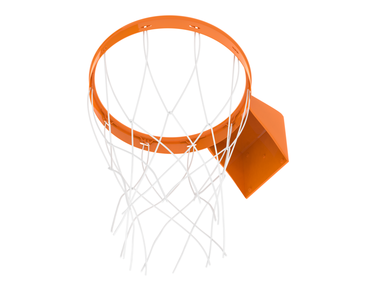 Basketball hoop isolated on background. 3d rendering - illustration png
