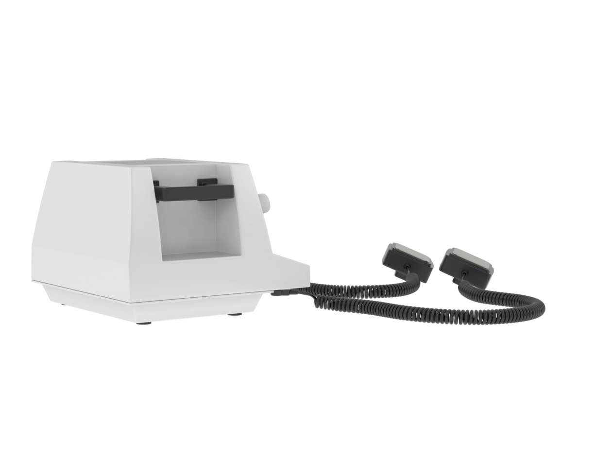Defibrillator isolated on background. 3d rendering - illustration png