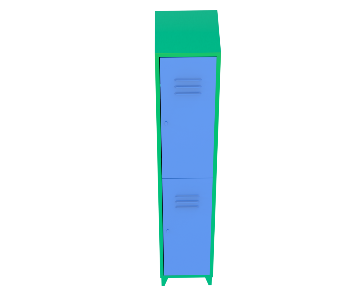 Gym lockers isolated on background. 3d rendering - illustration png