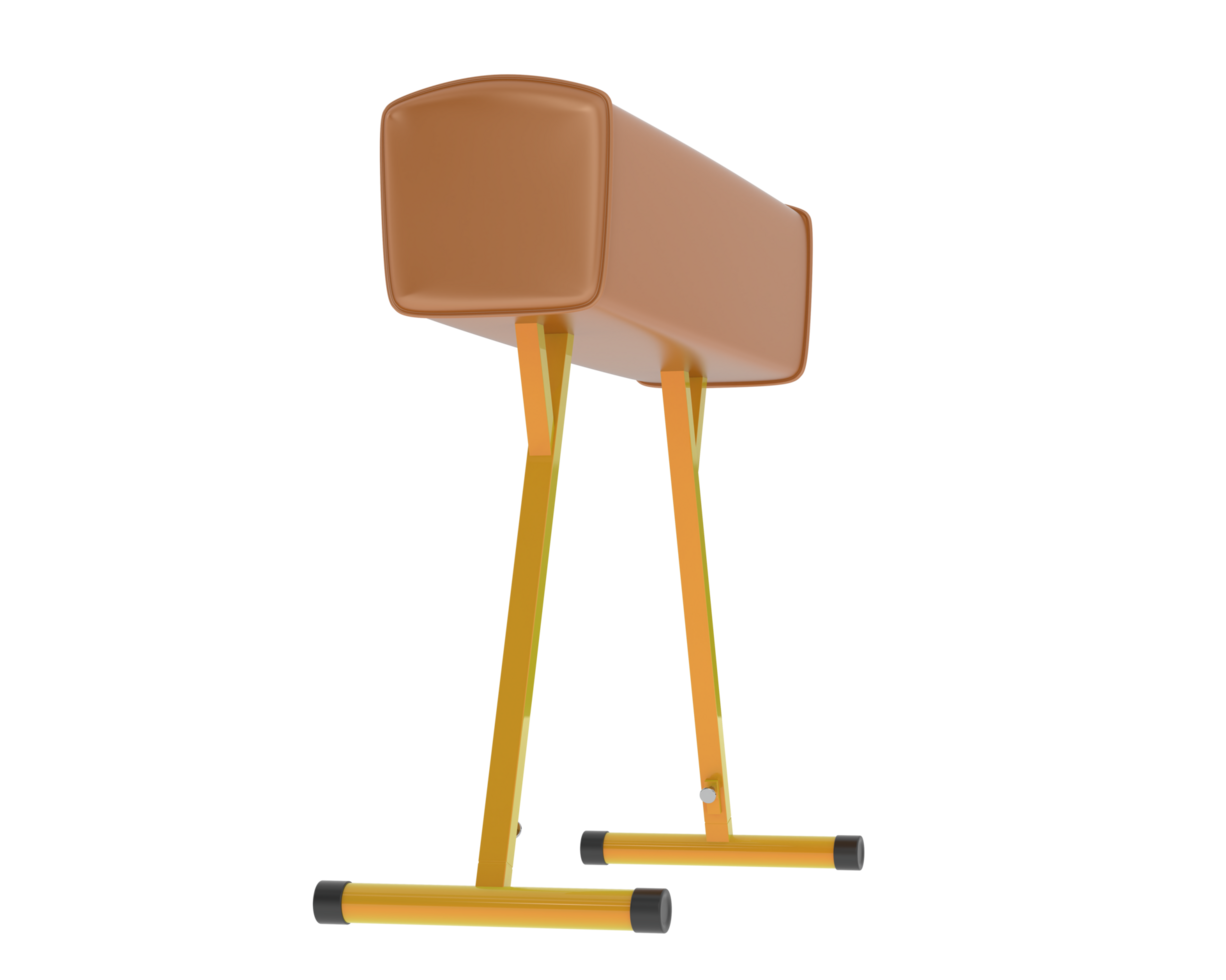 Gymnastic equipment isolated on background. 3d rendering - illustration png