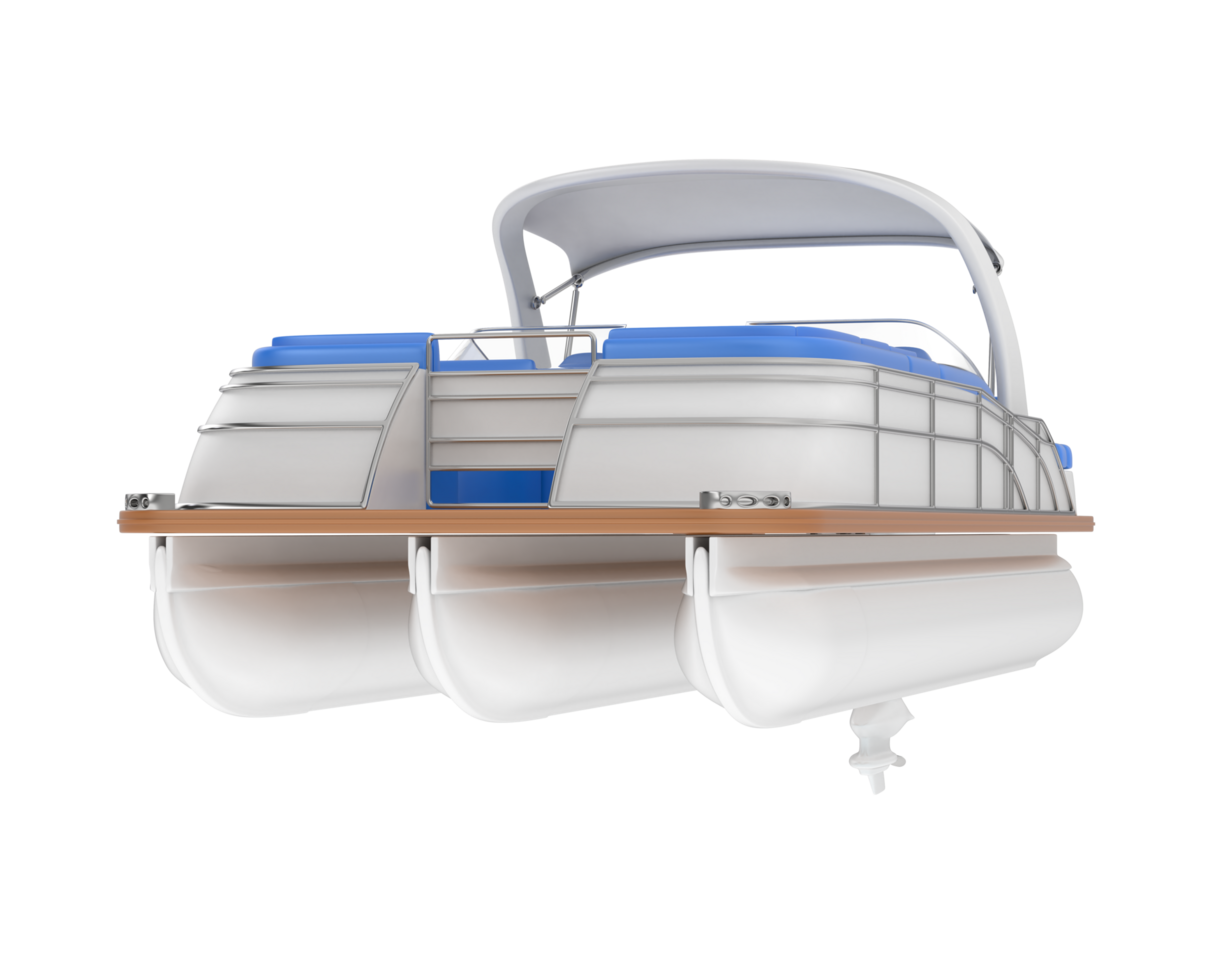 Small boat isolated on background. 3d rendering - illustration png