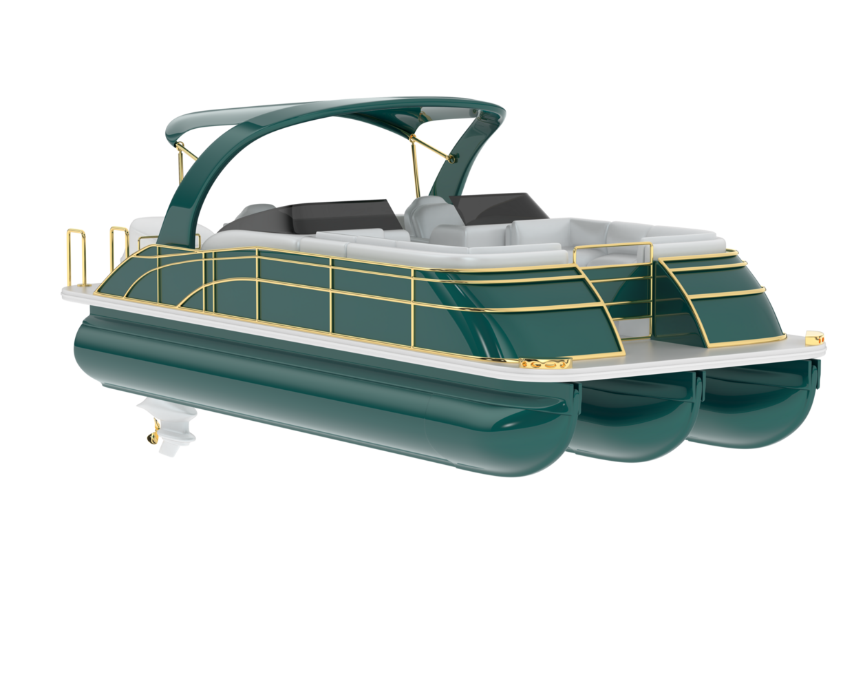 Small boat isolated on background. 3d rendering - illustration png