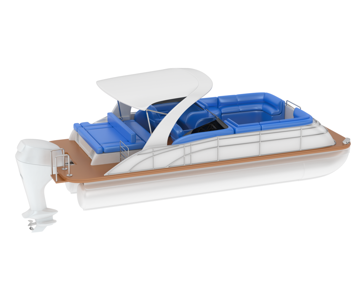 Small boat isolated on background. 3d rendering - illustration png