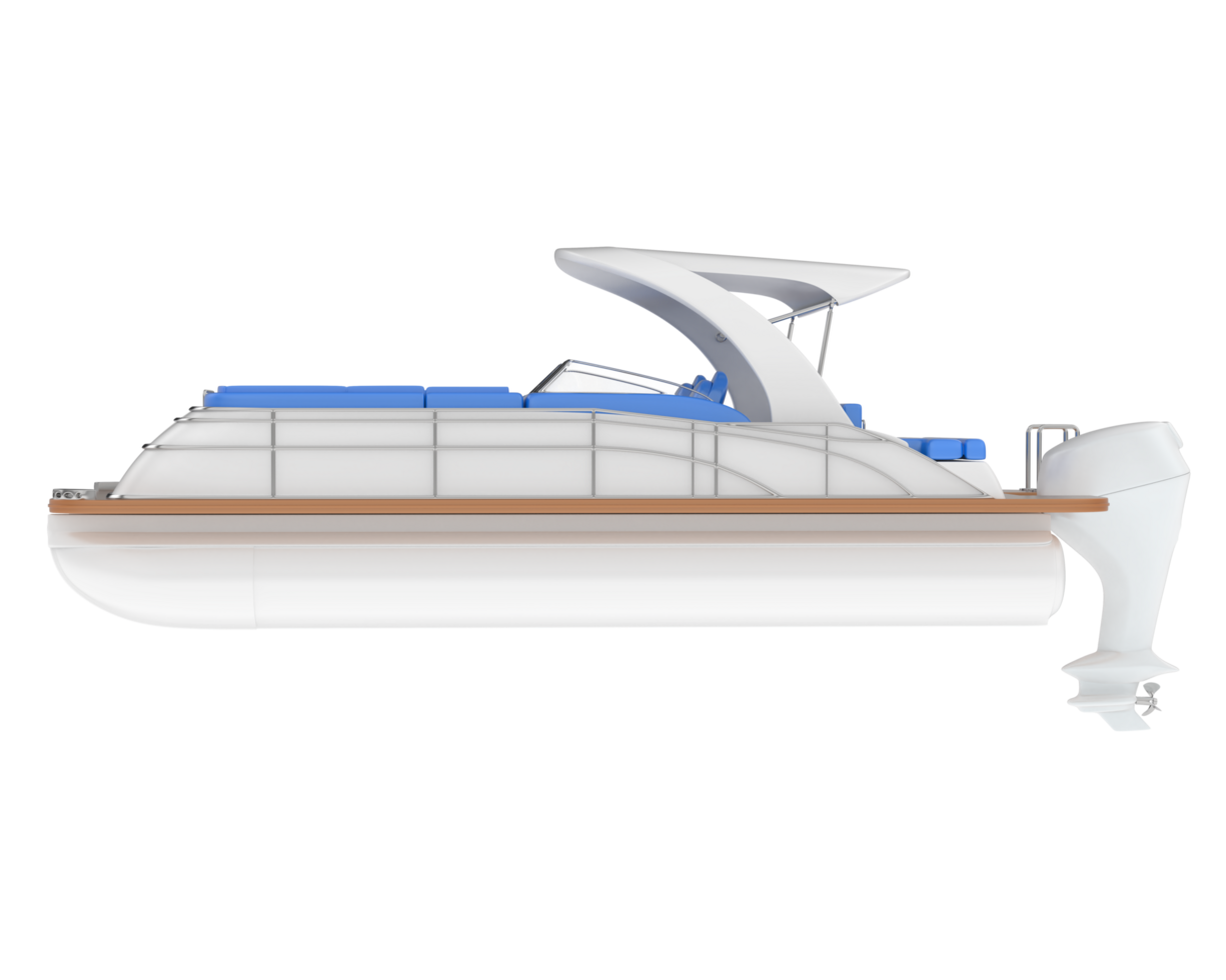 Small boat isolated on background. 3d rendering - illustration png