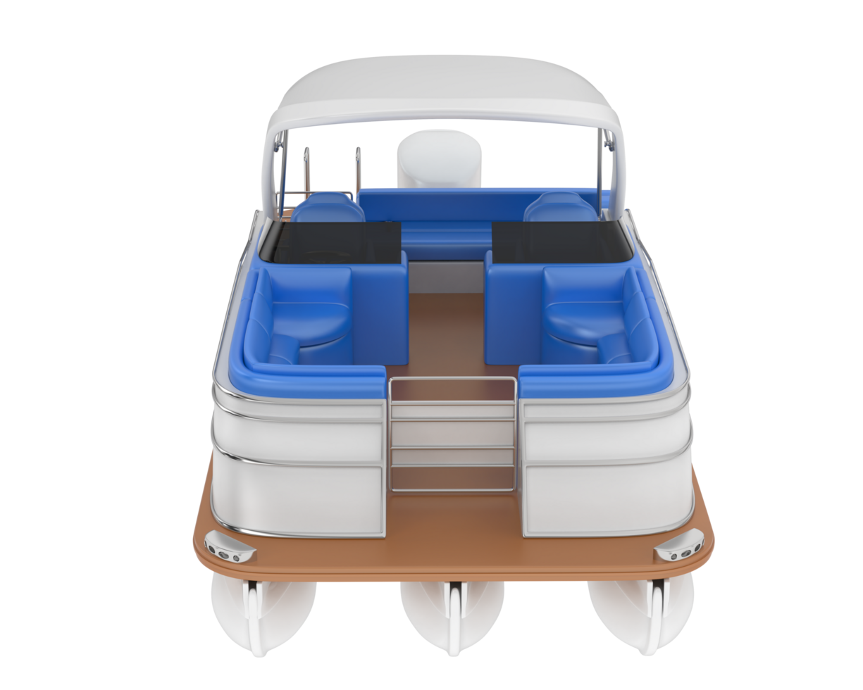 Small boat isolated on background. 3d rendering - illustration png