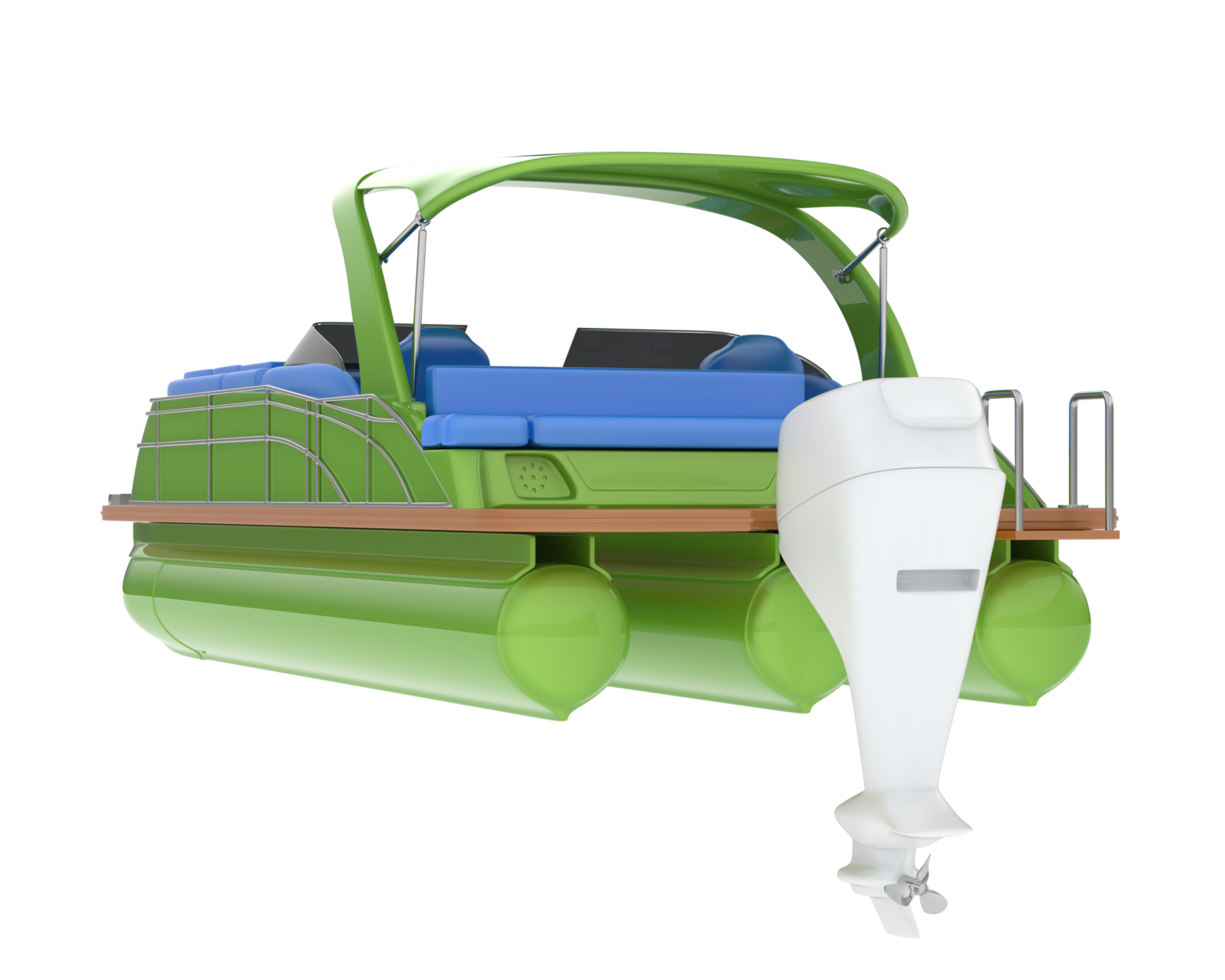 Small boat isolated on background. 3d rendering - illustration png