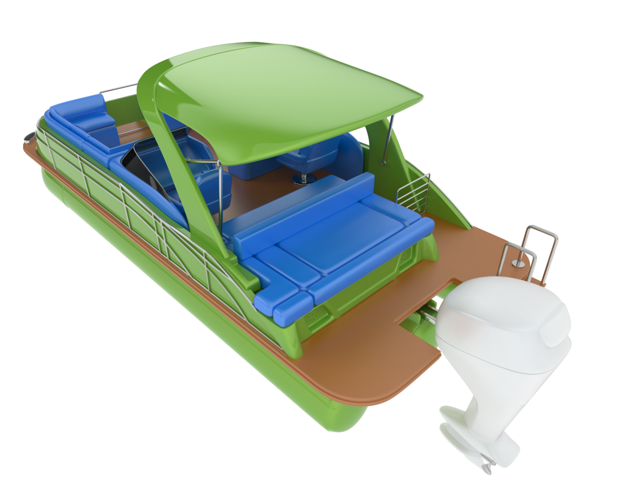 Small boat isolated on background. 3d rendering - illustration png