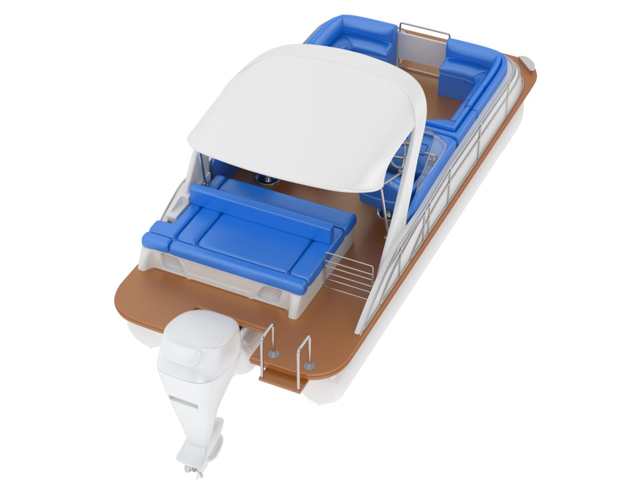 Small boat isolated on background. 3d rendering - illustration png