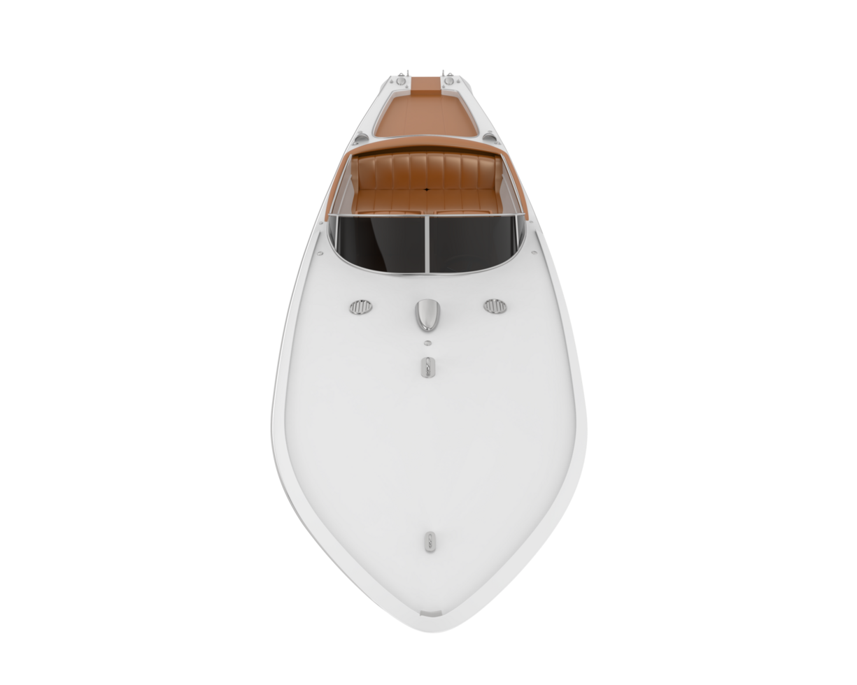 Speed boat isolated on background. 3d rendering - illustration png