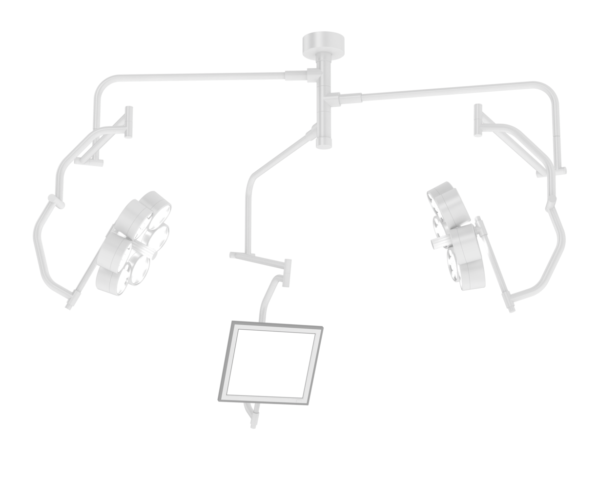 Hospital lights isolated on background. 3d rendering - illustration png