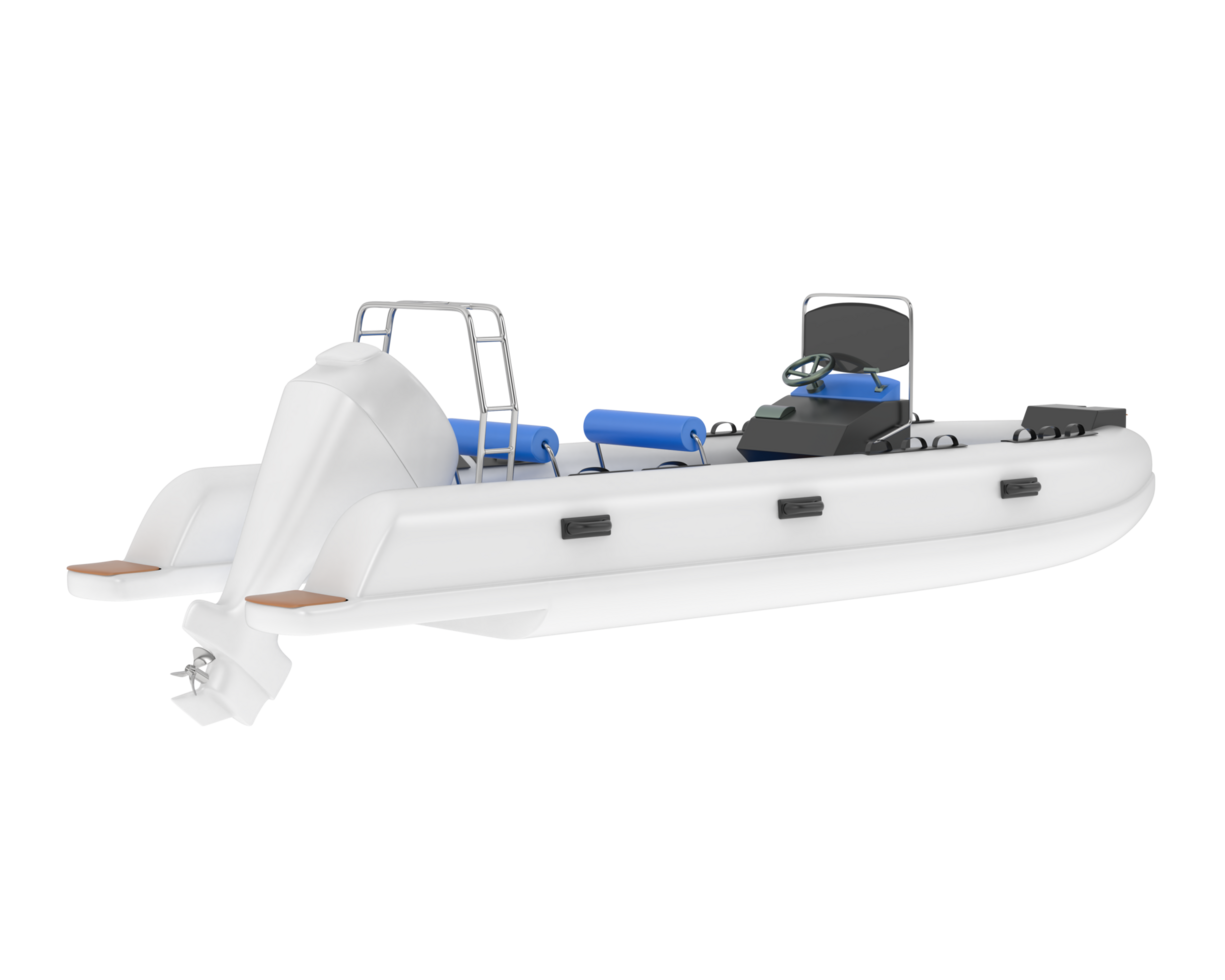 Fishing boat isolated on background. 3d rendering - illustration png