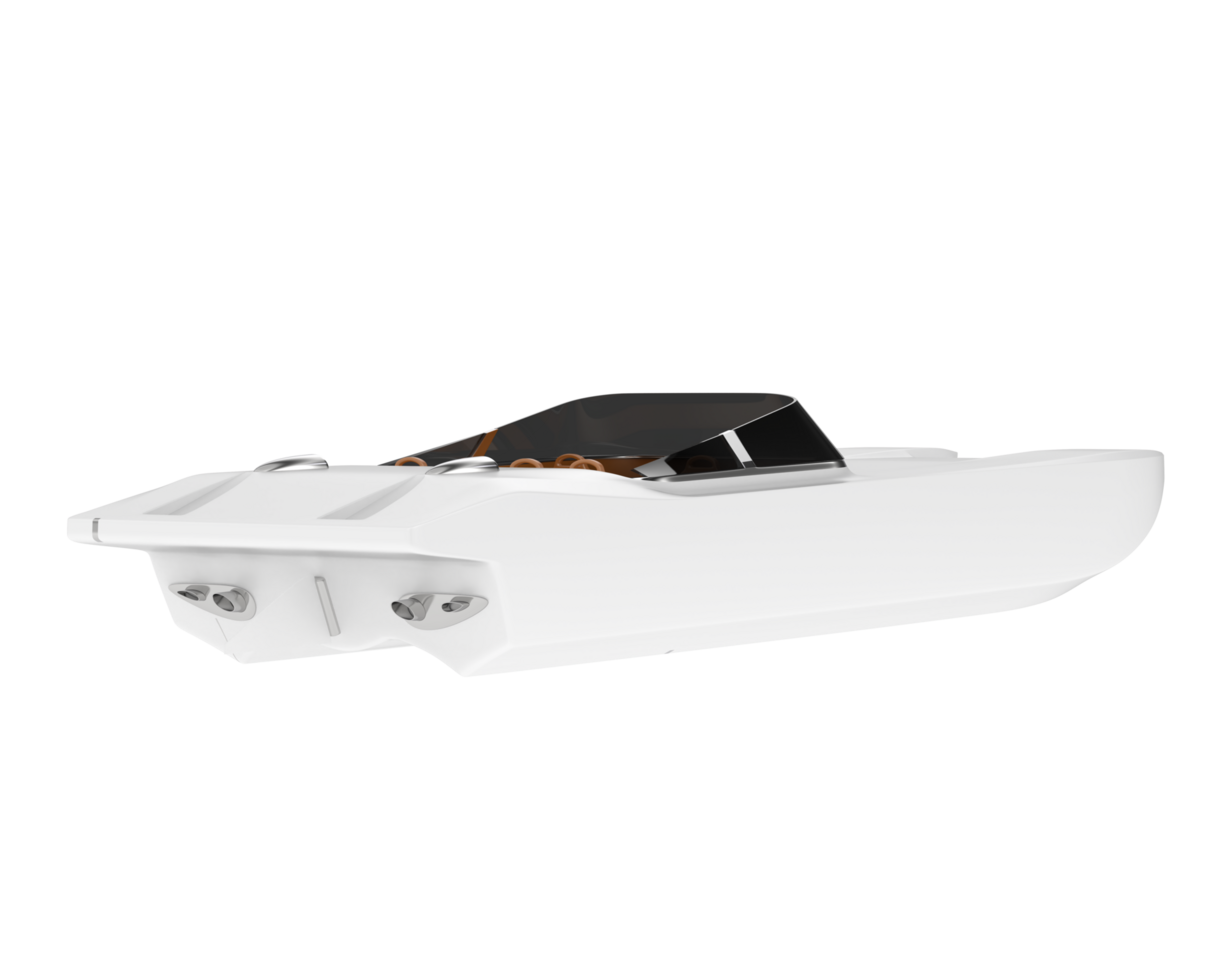 Speed boat isolated on background. 3d rendering - illustration png