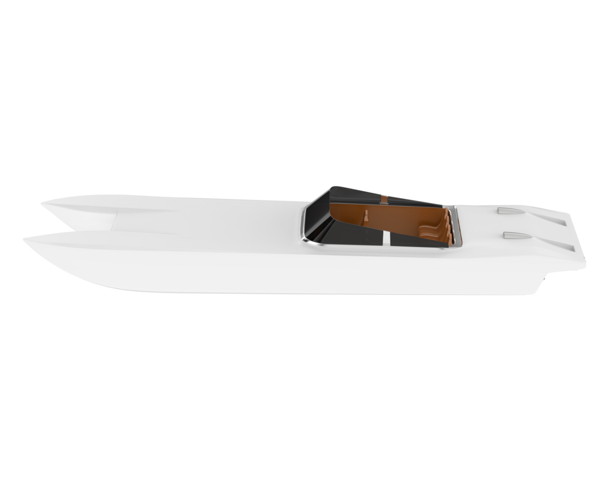 Speed boat isolated on background. 3d rendering - illustration png