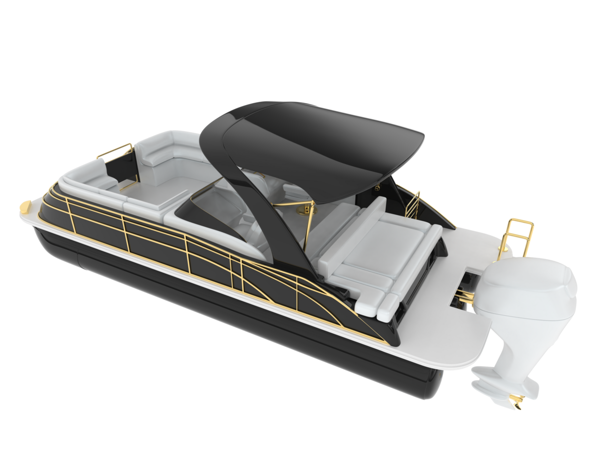 Small boat isolated on background. 3d rendering - illustration png