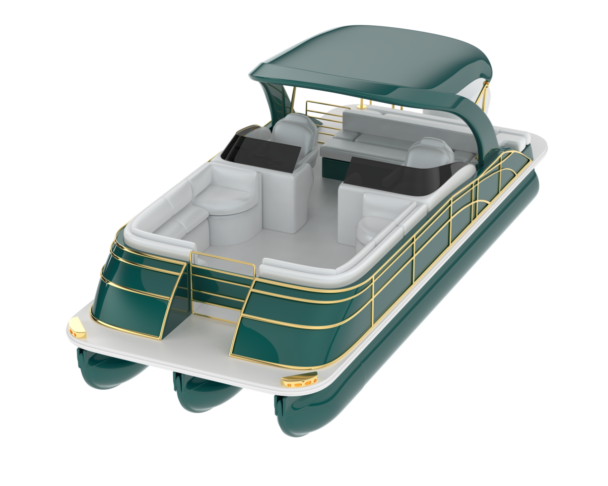Small boat isolated on background. 3d rendering - illustration png