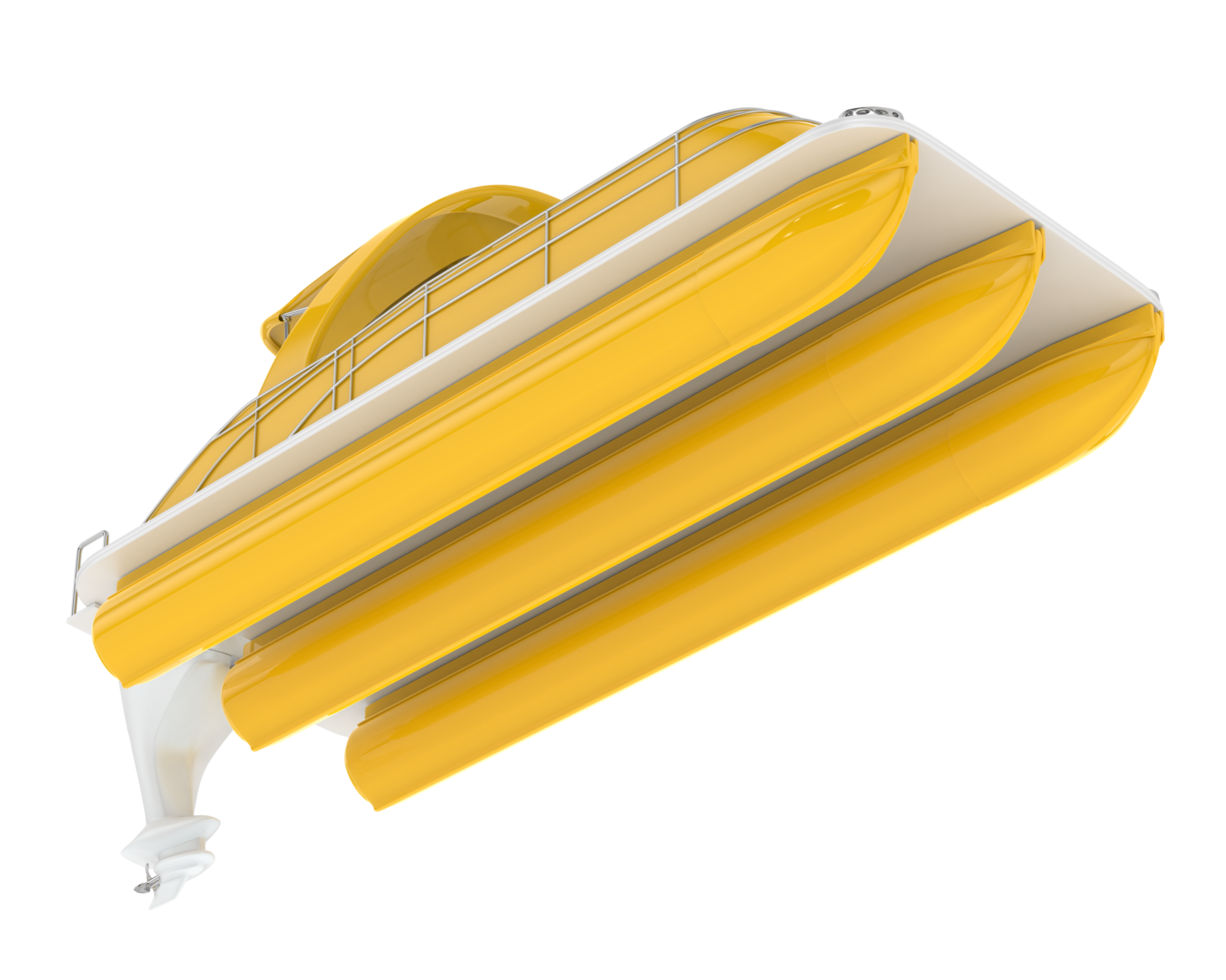Small boat isolated on background. 3d rendering - illustration png