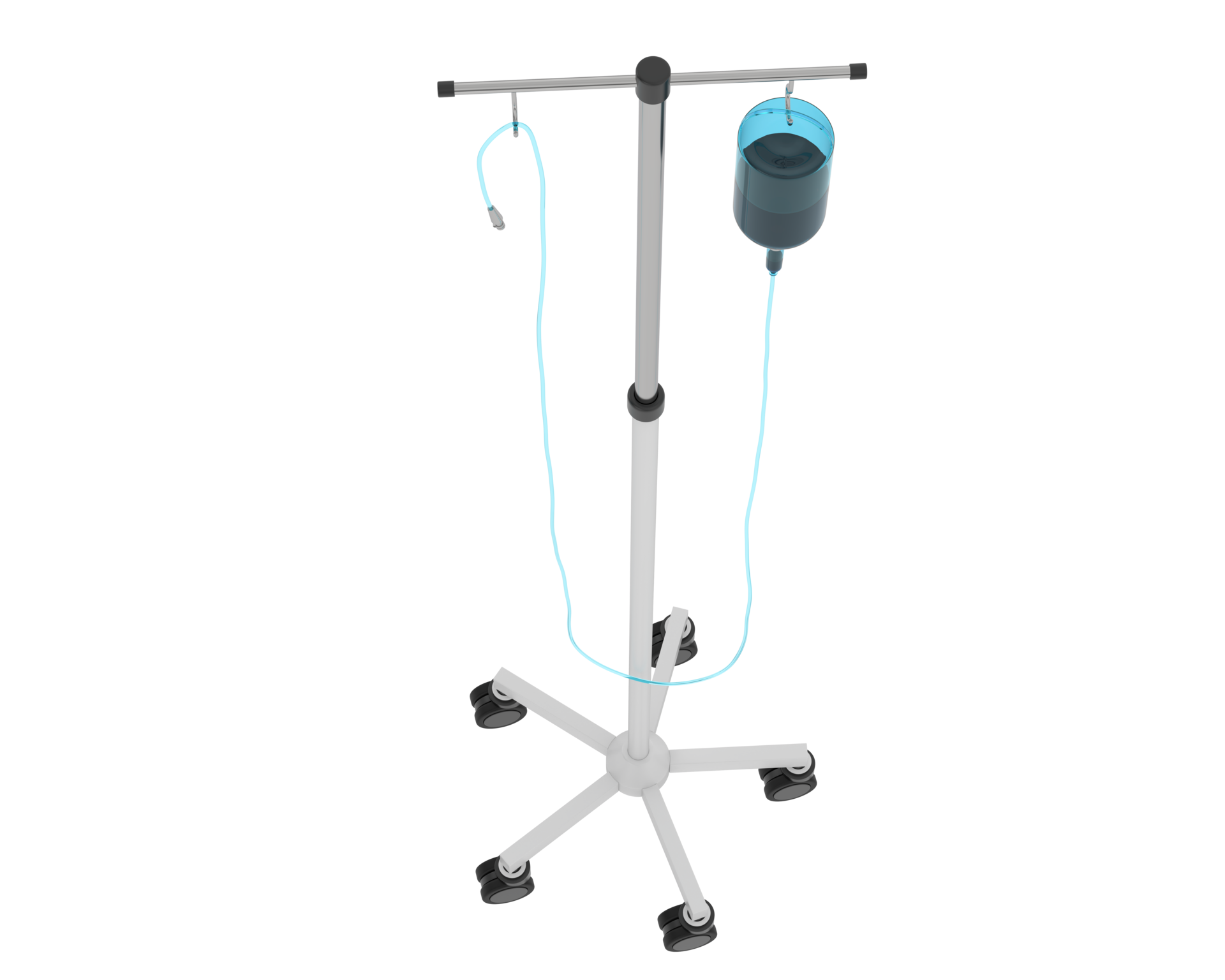 Iv pole isolated on background. 3d rendering illustration 46351944 PNG