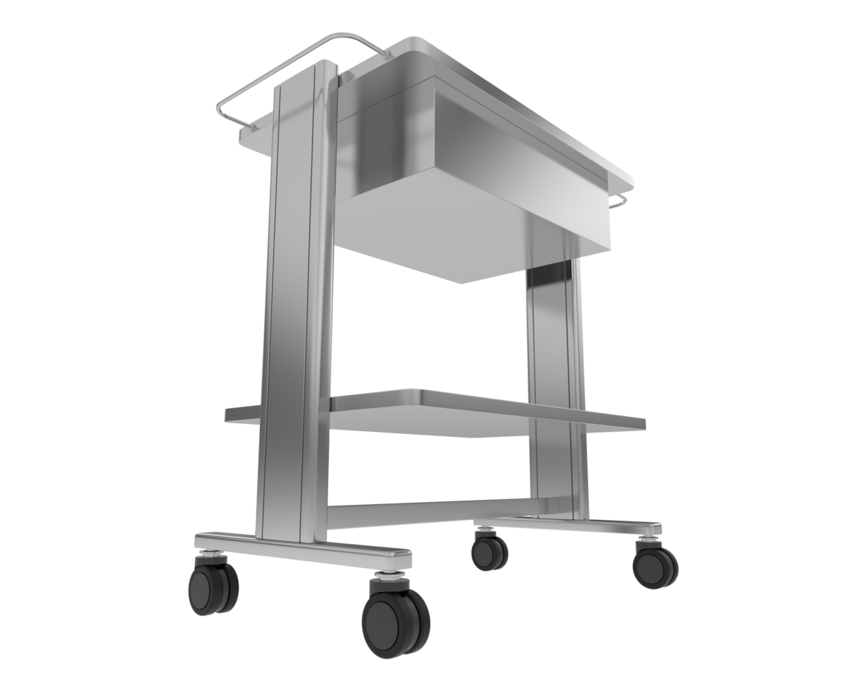 Hospital table isolated on background. 3d rendering - illustration png
