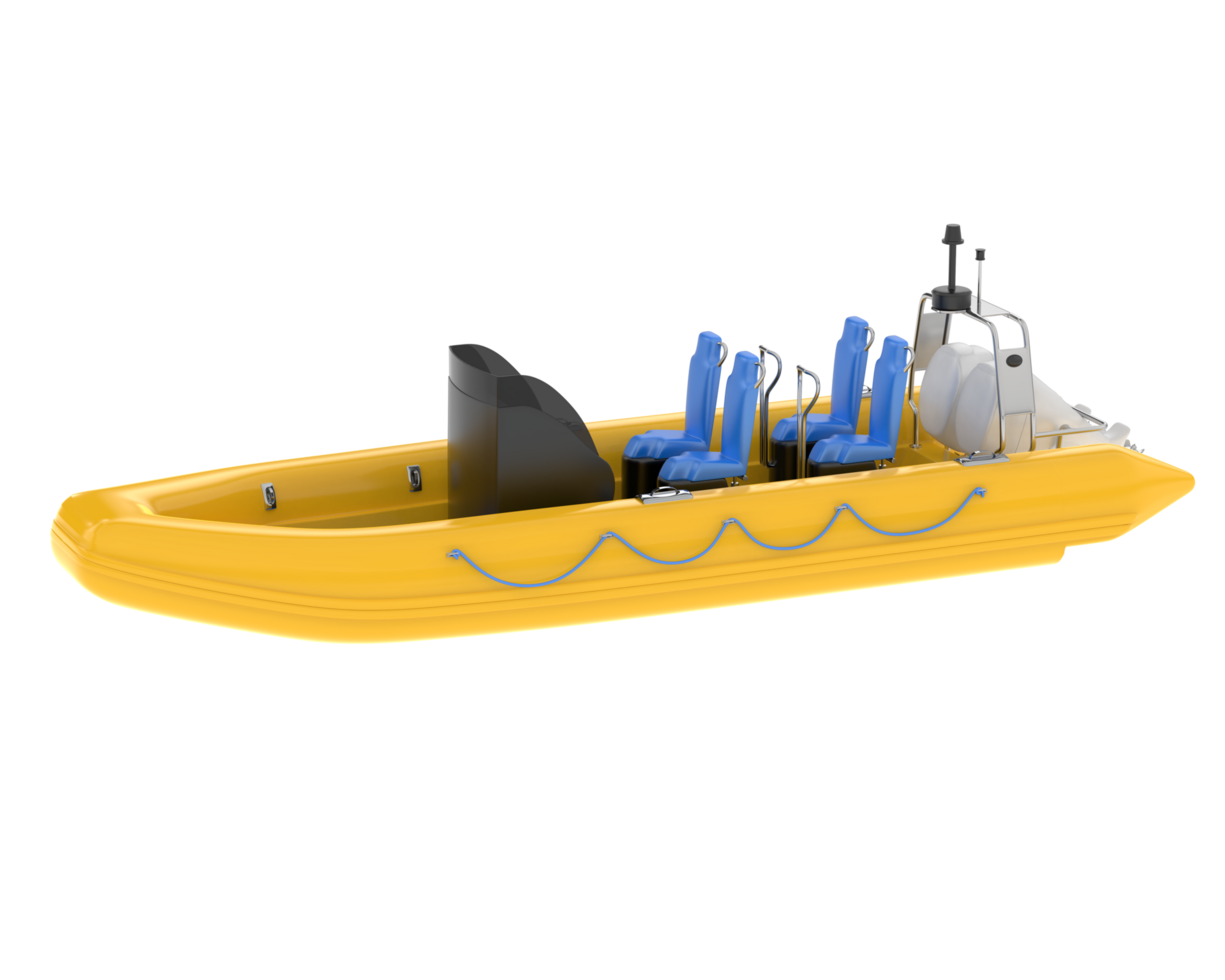 Boat isolated on background. 3d rendering - illustration png
